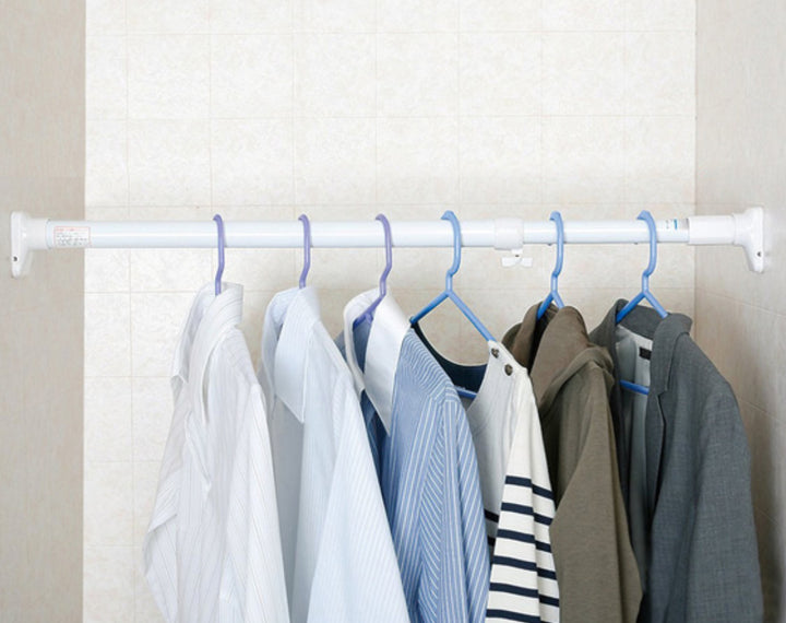 突っ張り棒取付幅：110～190cm大突ぱりパワフルポール白強力