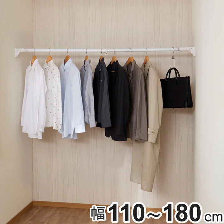 突っ張り棒取付幅：110～180cm大ハイカム超極太ポール超強力