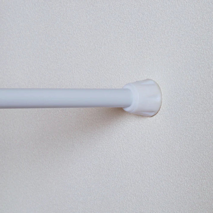 突っ張り棒取付幅：110～190cmスリムLリング付き突ぱり便利ポール細タイプ