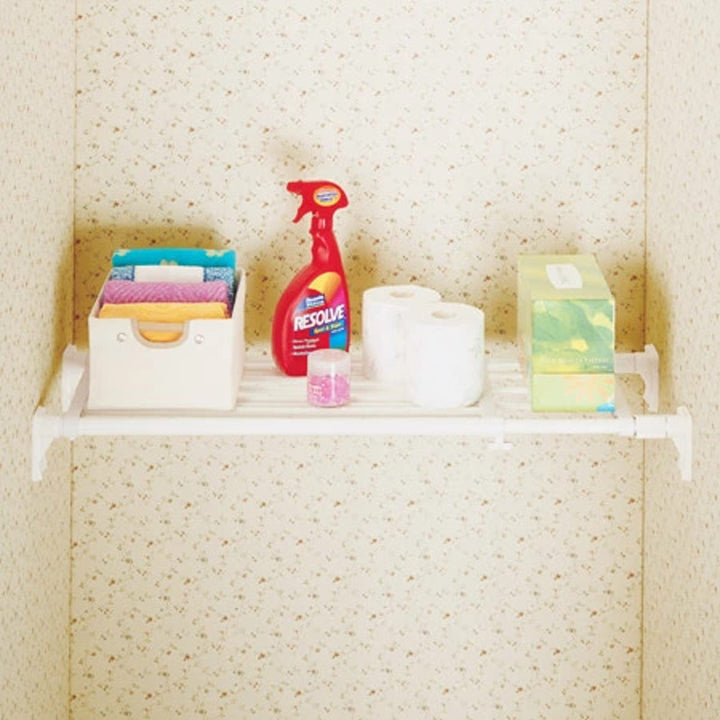 つっぱり棚スーパーワイド棚小取付幅75～120cm