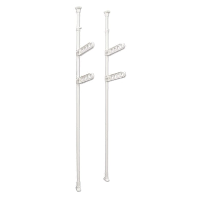 室内物干し つっぱり式 物干しポール 室内竿受け 2段 洗濯物干し 突っ張り 室内干し つっぱり 室内 部屋干し 物干し