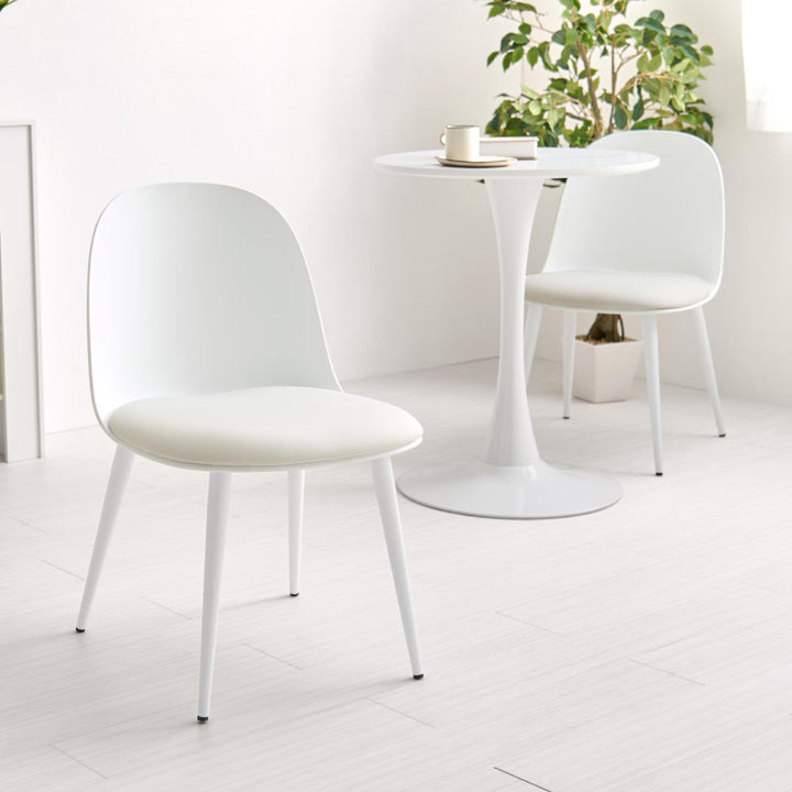 ダイニングチェア座面高42.5cm2脚セットくすみカラー