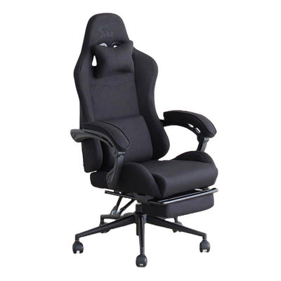 ゲーミングチェア 座面高47.5～53cm フットレスト付き SeAGA