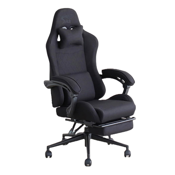 ゲーミングチェア座面高47.5～53cmフットレスト付きSeAGA