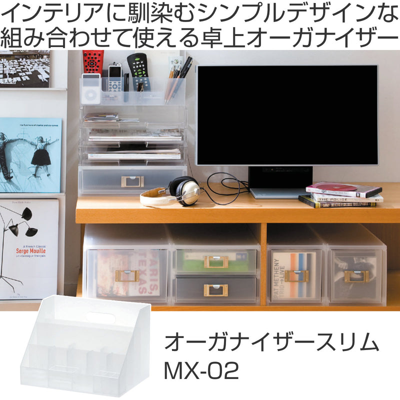小物収納プラスチック卓上収納MX-02A4サイズ収納ボックス日本製