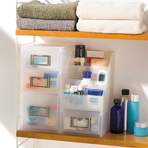 収納ボックス引き出しプラスチック2段MX-62A6サイズ浅型収納日本製