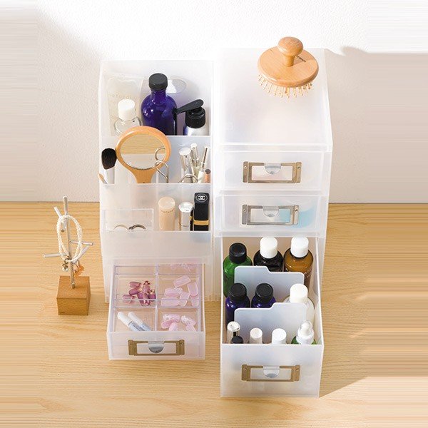 収納ボックス引き出しプラスチック2段MX-62A6サイズ浅型収納日本製