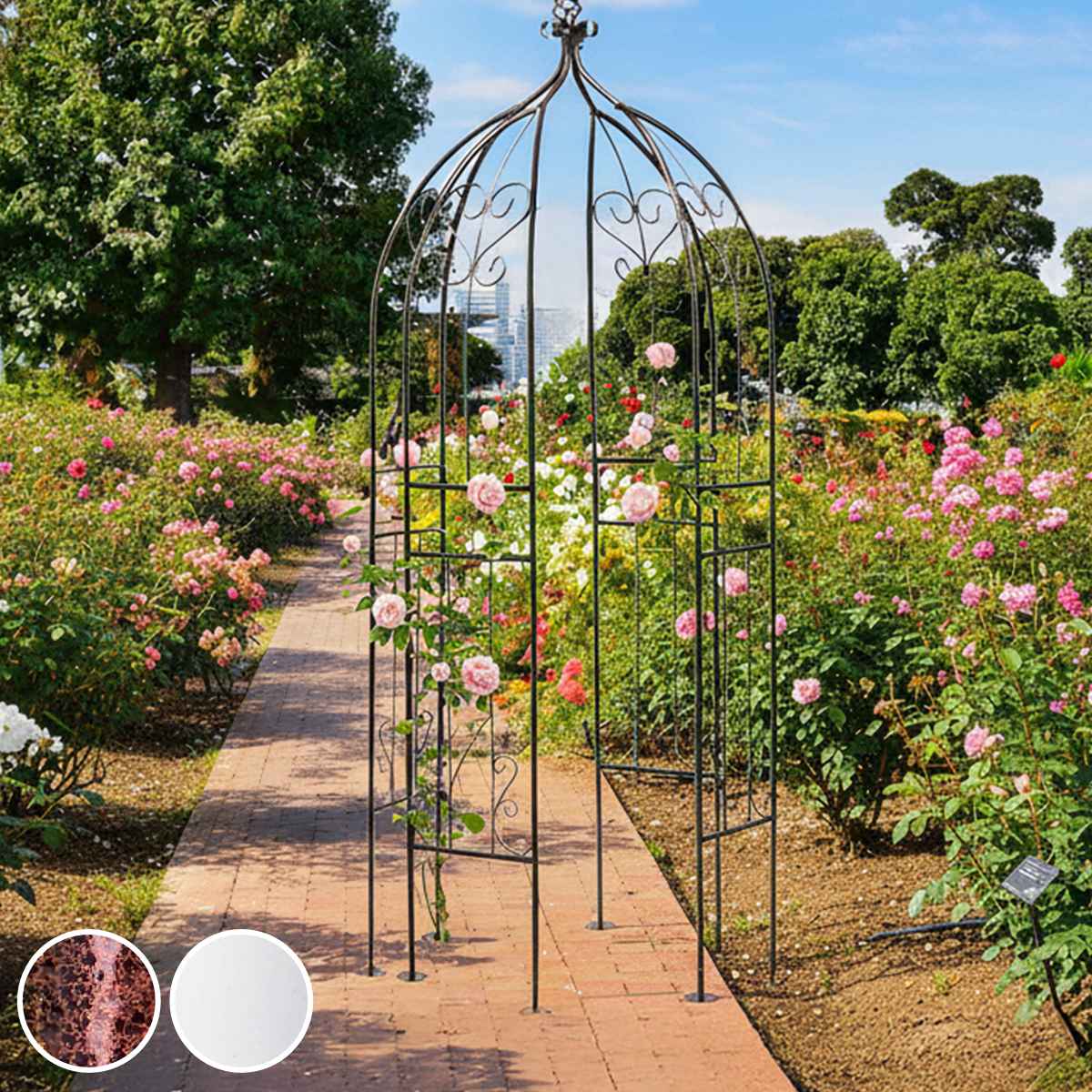 アーチ アイアンハーフアーチオベリスクキット – ハウジー