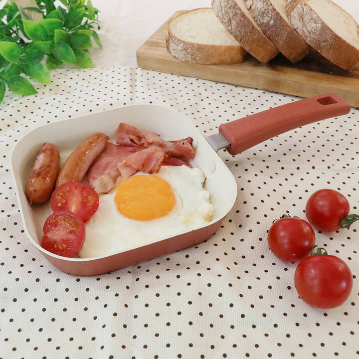 フライパンガス火専用ミニグリルパン14.5cmセラミック