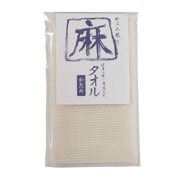 亀の子束子西尾商店ボディタオル麻タオルかためタイプ
