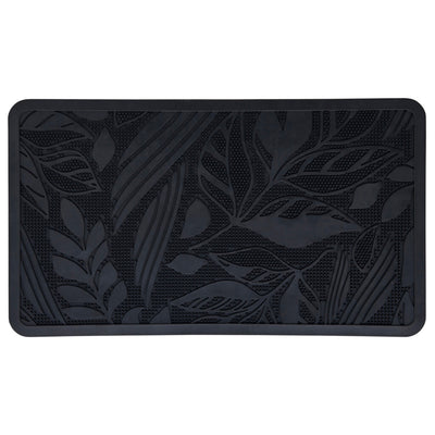 玄関マット 泥落とし 40cm×70cm 屋外用 ラバーマット リーフガーデン