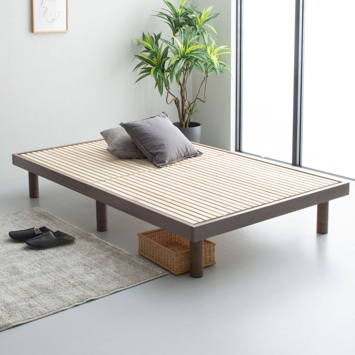 すのこベッドセミダブル桐製天然木簡単組立susu