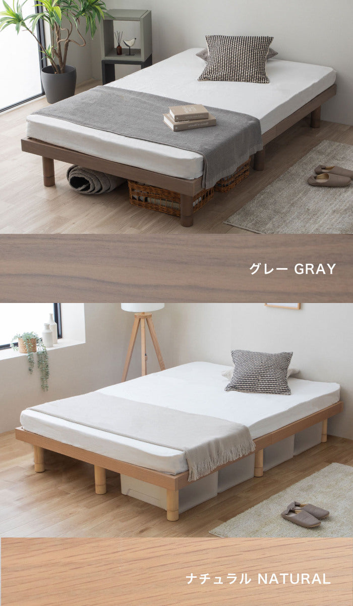 すのこベッドセミダブル桐製天然木簡単組立susu