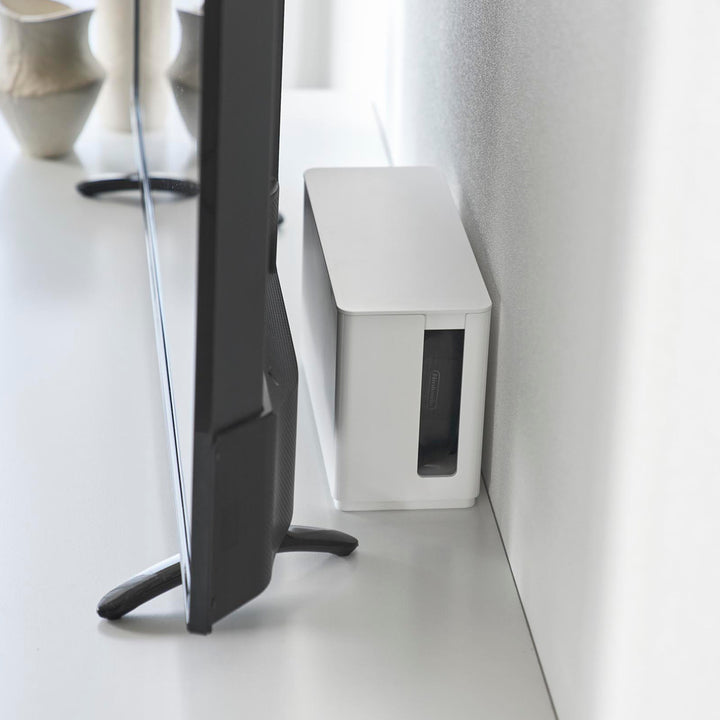 山崎実業smart蓋付き重ねられるゲーム機器収納ケーススマート