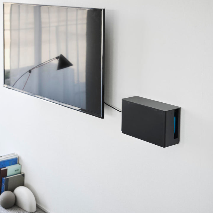 山崎実業smart蓋付き重ねられるゲーム機器収納ケーススマート