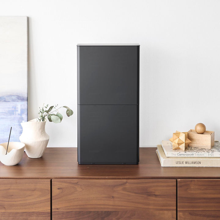 山崎実業smart蓋付き重ねられる仕切り付きスリムルーター収納ケーススマート