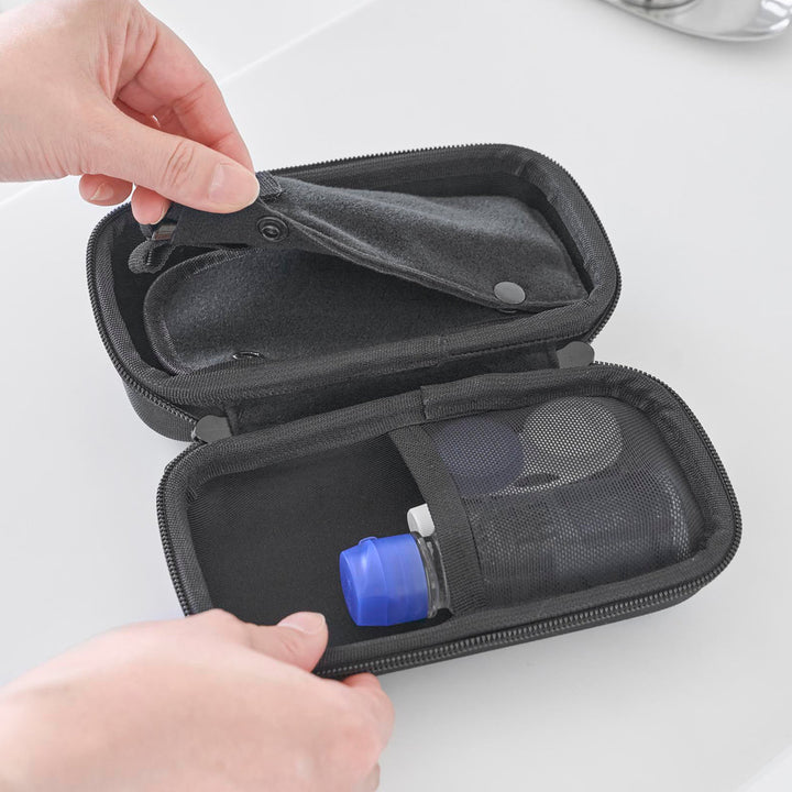 山崎実業towerメガネとコンタクトレンズ用品が収納できるメガネケースタワー