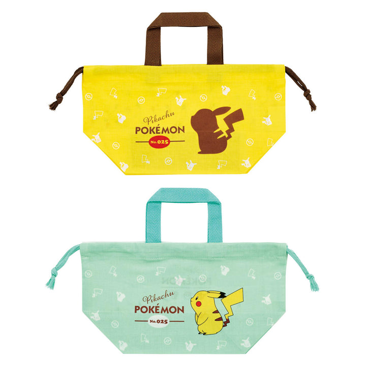 弁当袋ランチ巾着2枚入ピカチュウ