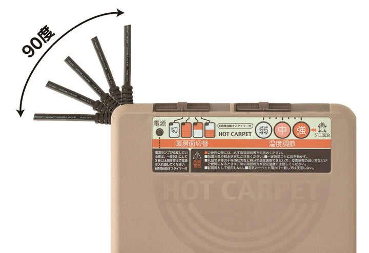 ホットカーペット電気カーペット木目フローリングタイプ3畳本体