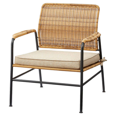 チェア 座面高30cm ラタン調 パーソナルチェア 完成品