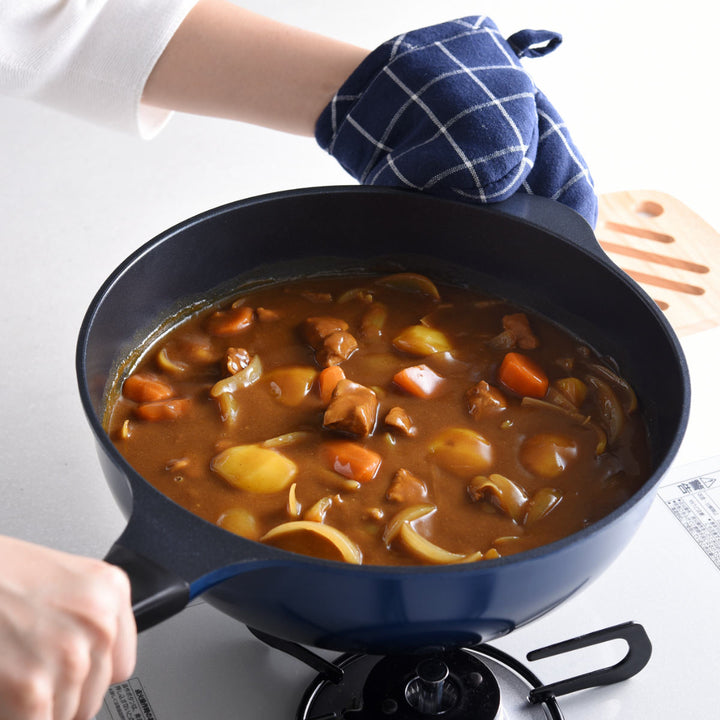 フライパン28cm深型ガス火専用ベルフィーナライトプレミアム軽量