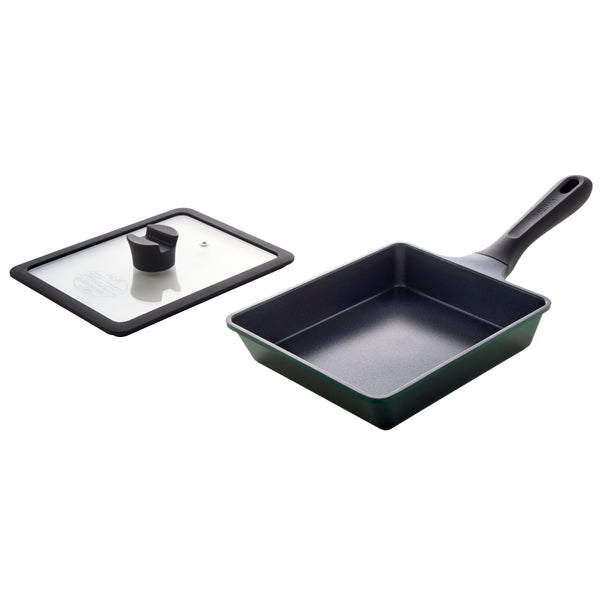 フライパン角型17×21cmスーパーベルフィーナプレミアム角型マルチパンガラス蓋付き