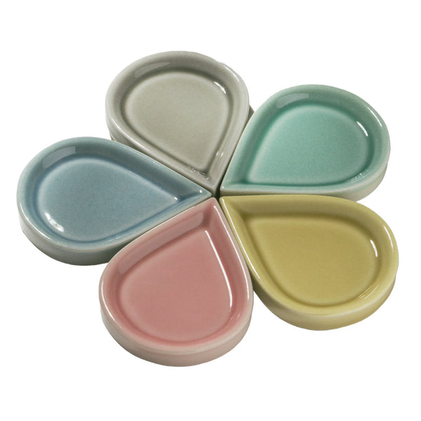 皿豆皿しずく5色