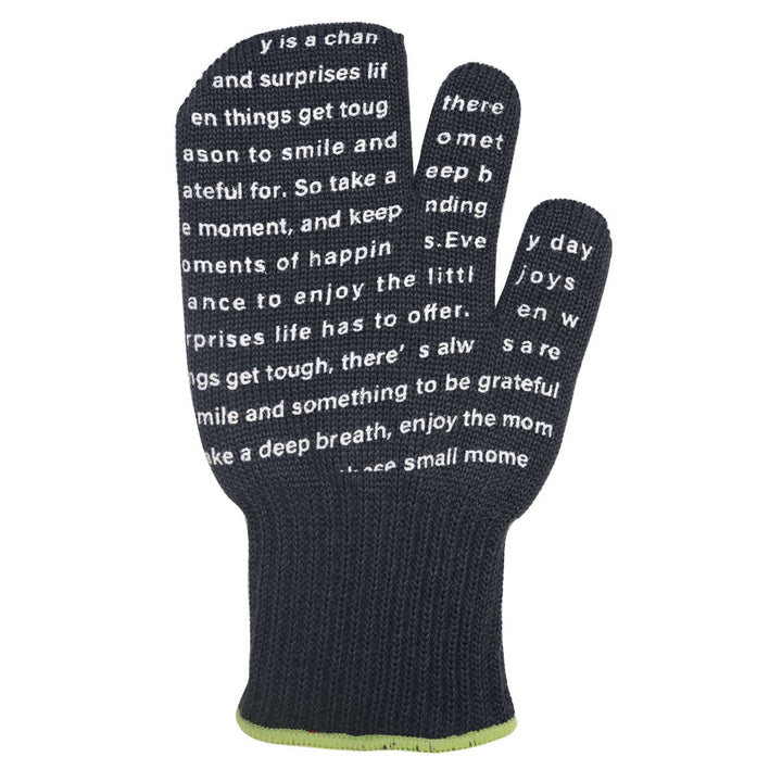 鍋つかみ3本指ミトン耐熱滑り止め付アウトドア