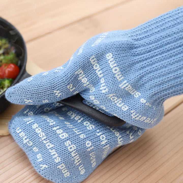 鍋つかみ3本指ミトン耐熱滑り止め付アウトドア