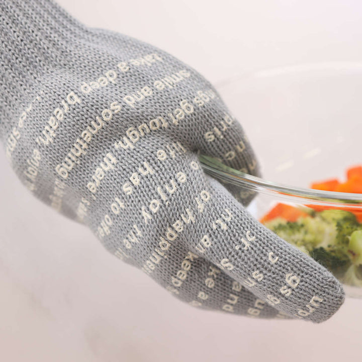 鍋つかみ3本指ミトン耐熱滑り止め付アウトドア