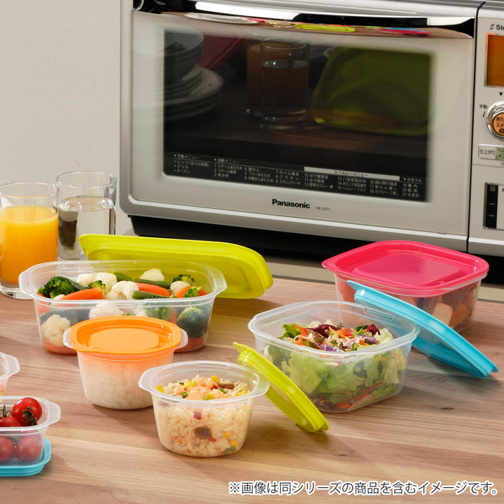 保存容器楽ちんパックスクエア630ml4色組