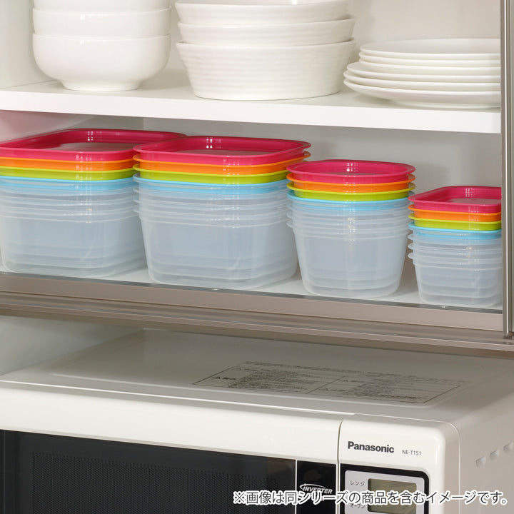 保存容器楽ちんパックスクエア630ml4色組