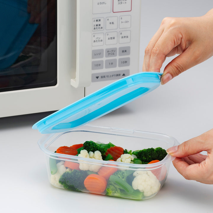 保存容器楽ちんパック角型600ml4色組