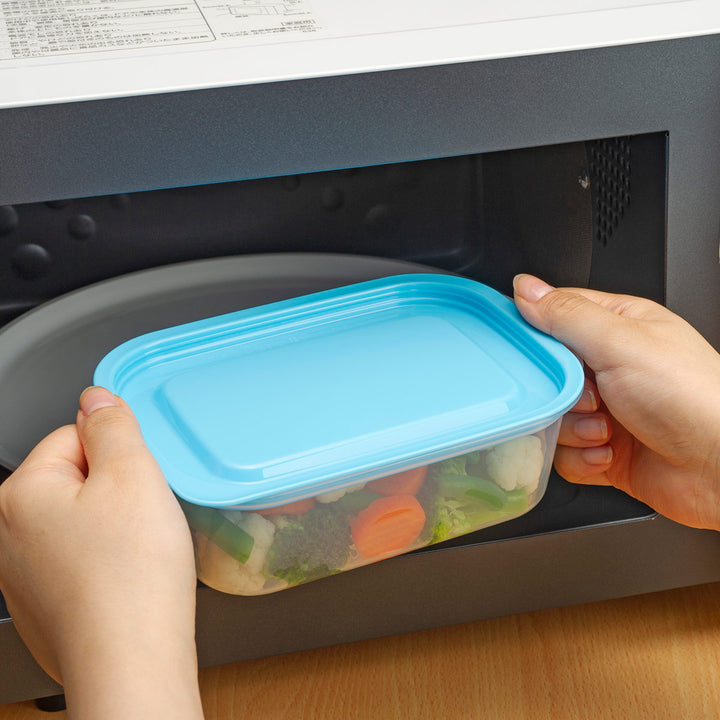 保存容器楽ちんパック角型600ml4色組