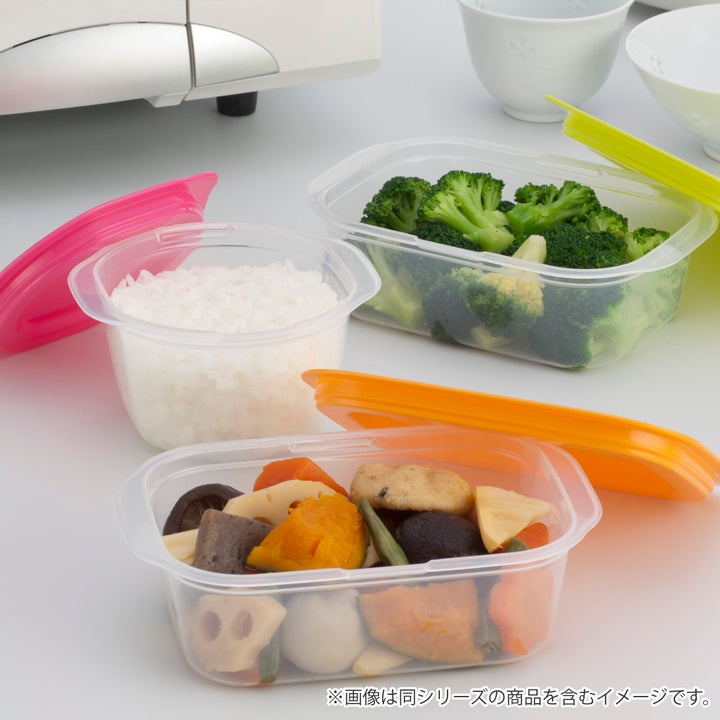 保存容器楽ちんパック角型400ml4色組