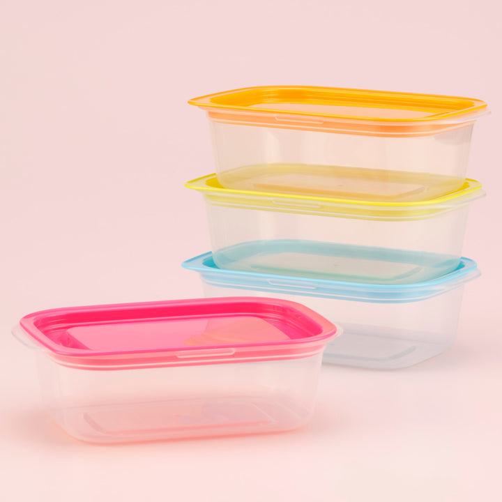 保存容器楽ちんパック角型400ml4色組