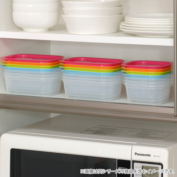 保存容器楽ちんパック角型400ml4色組