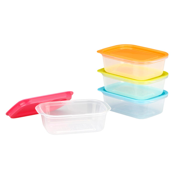 保存容器楽ちんパック角型400ml4色組