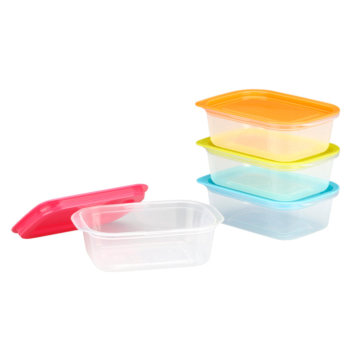 保存容器楽ちんパック角型400ml4色組