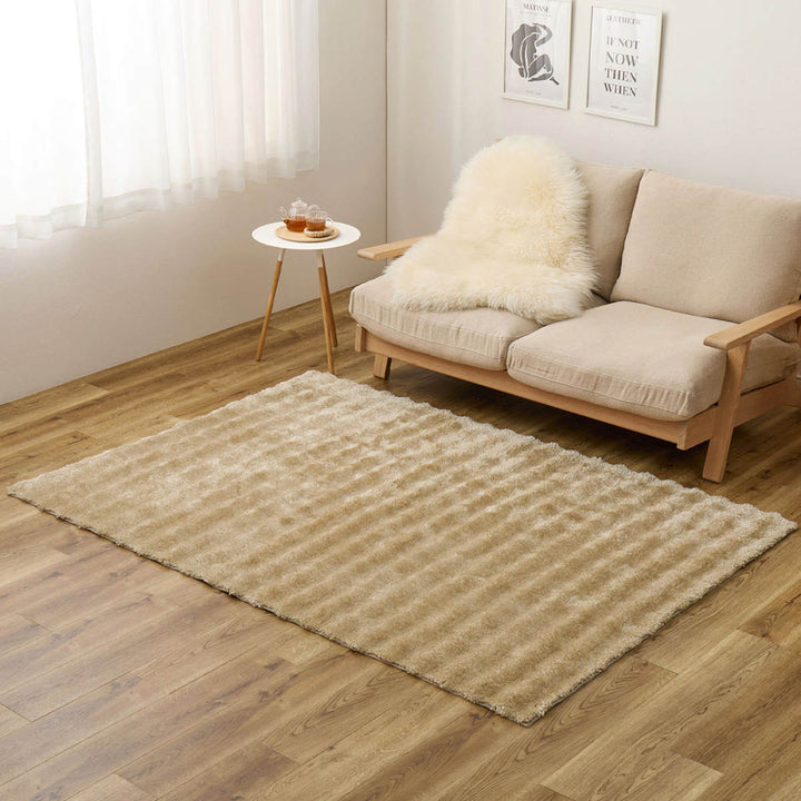 ラグ洗えるメルア180x240ポコポコシャギーラグ