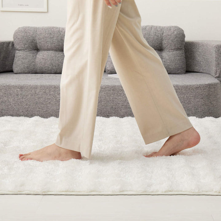 ラグ洗えるメルア180x240ポコポコシャギーラグ