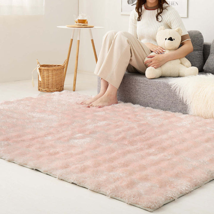 ラグ洗えるメルア180x240ポコポコシャギーラグ