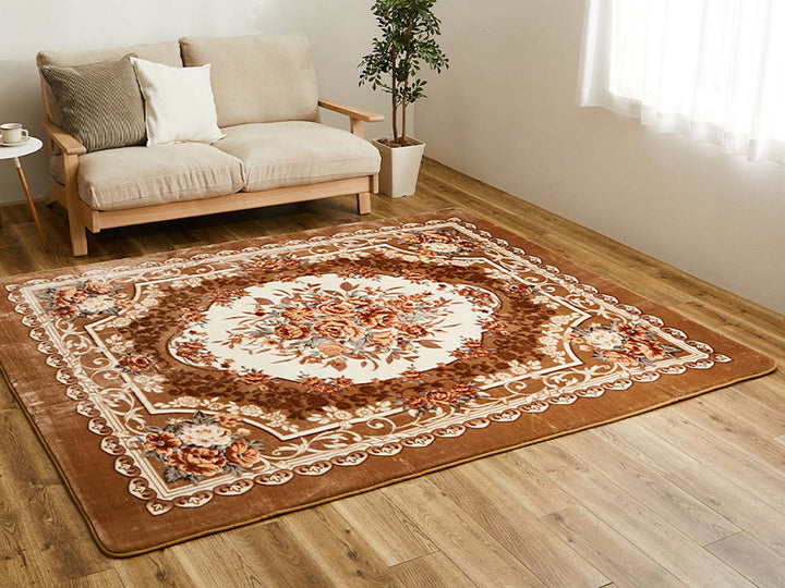 ラグ洗えるアドリア185x185ホットカーペットカバー