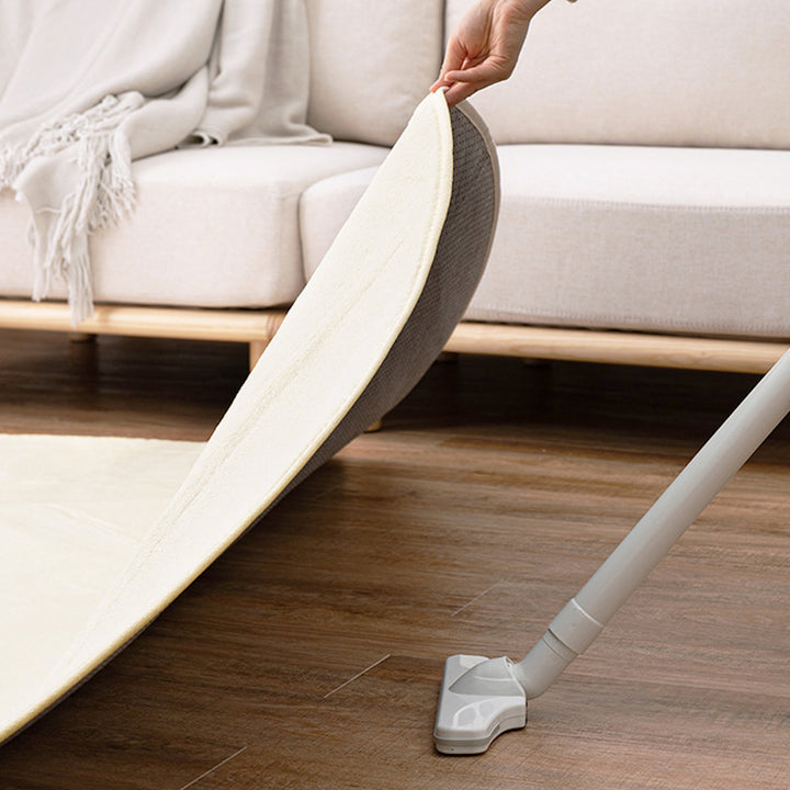 ラグ洗えるメレンゲタッチの洗えるコンパクトラグ160x220楕円形