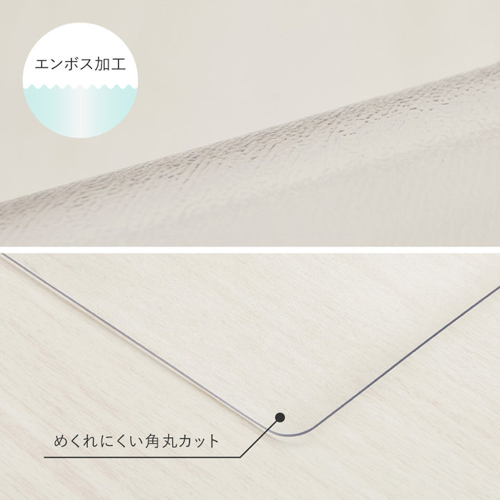 クリアマット90x150クリアダイニングラグ透明マット