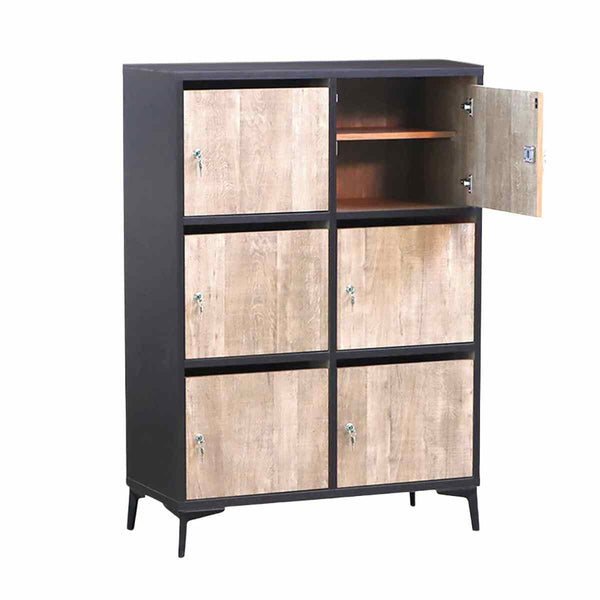 ロッカー幅90cm木目調鍵付き完成品日本製脚付き