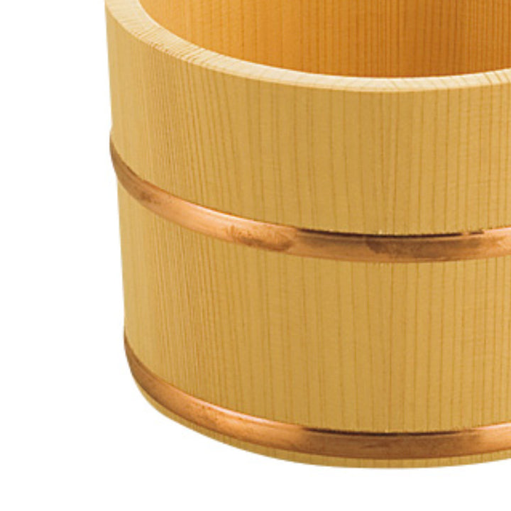 湯桶木製片手湯桶銅タガ椹サワラ