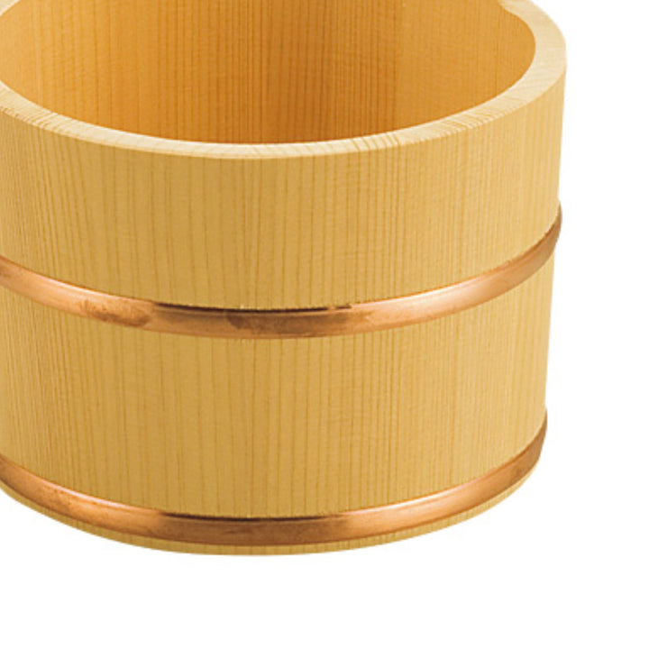 湯桶木製片手湯桶銅タガ椹サワラ