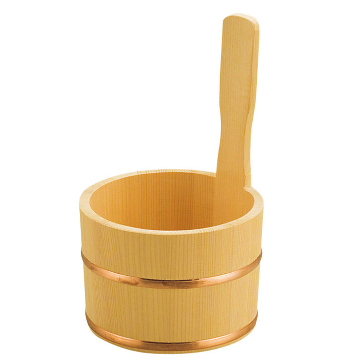 湯桶木製片手湯桶銅タガ椹サワラ