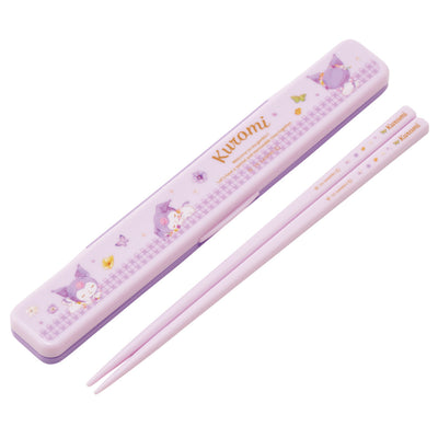 音の鳴らない箸・箸箱セット クロミパステル水彩花柄